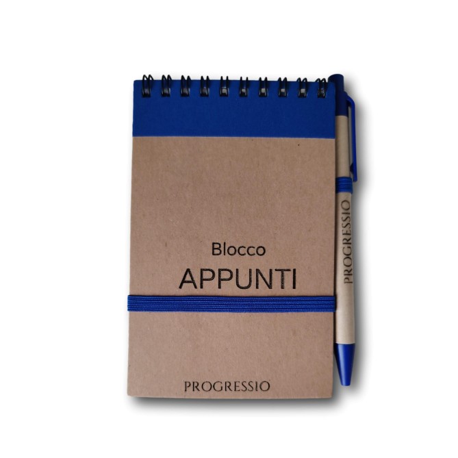 Taccuino con Blocco Note PERSONALIZZATO BLOCCO E PENNA , Copertina in Cartone Riciclato, Penna Inclusa, 9x14 cm 4