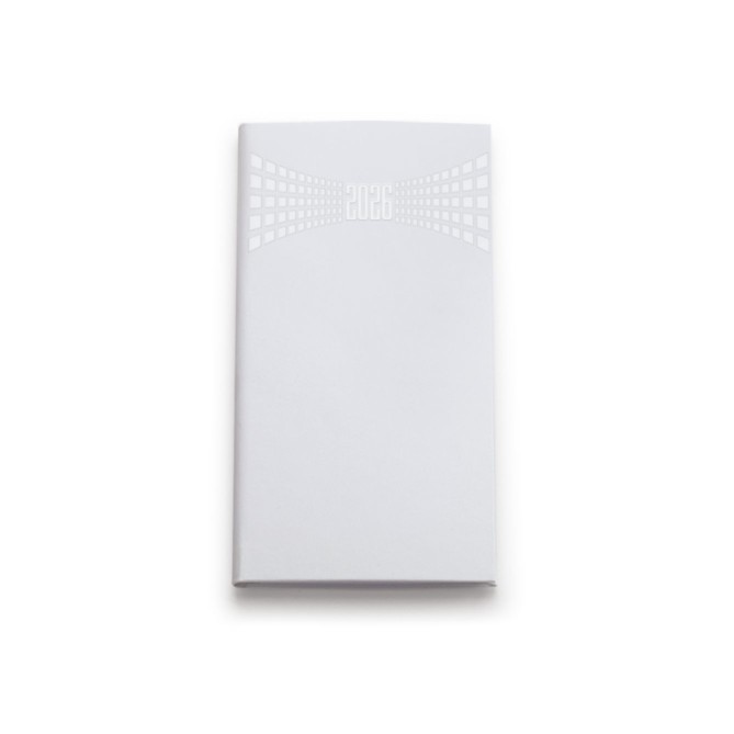 Agenda settimanale tascabile 2026 TAVECCHI 8x15cm tasca multilingua BIANCO 2