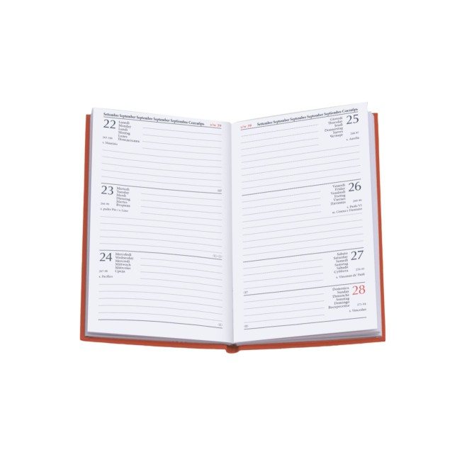 Agenda settimanale tascabile 2026 TAVECCHI 8x15cm tasca multilingua 7
