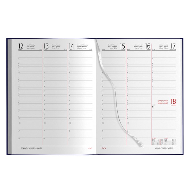 Agenda settimanale BLU 2027 sintetico 21x30cm - A4 1