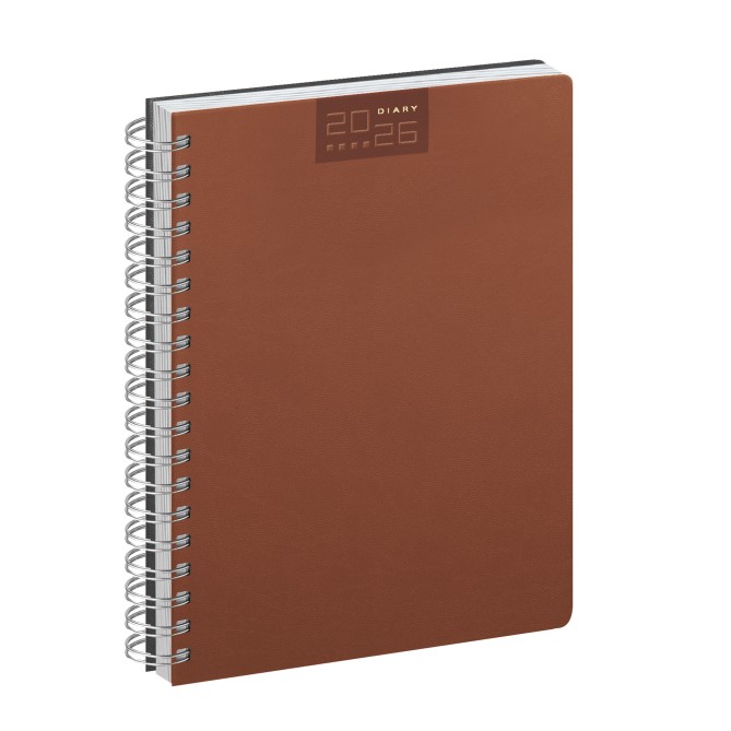 Agenda giornaliera organizer 2026 spiralata termovirante 15x21cm A5 multilingua 1