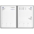 Agenda giornaliera organizer 2026 spiralata termovirante 15x21cm A5 multilingua 6