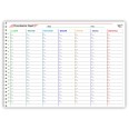 Planning da tavolo A3 spiralato PRENOTAZIONE OSPITI  - 20 ingressi per giorno - 30x42 cm  - 55 fogli 2