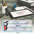 Calendario da Tavolo Trittico 2026, 3 Mesi a Vista, Formato 10x30 cm, Design Colorato con Mese Corrente al Centro 6