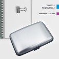 Porta Carte Di Credito Biglietti Da Visita In Plastica 6 Posti Silver 3