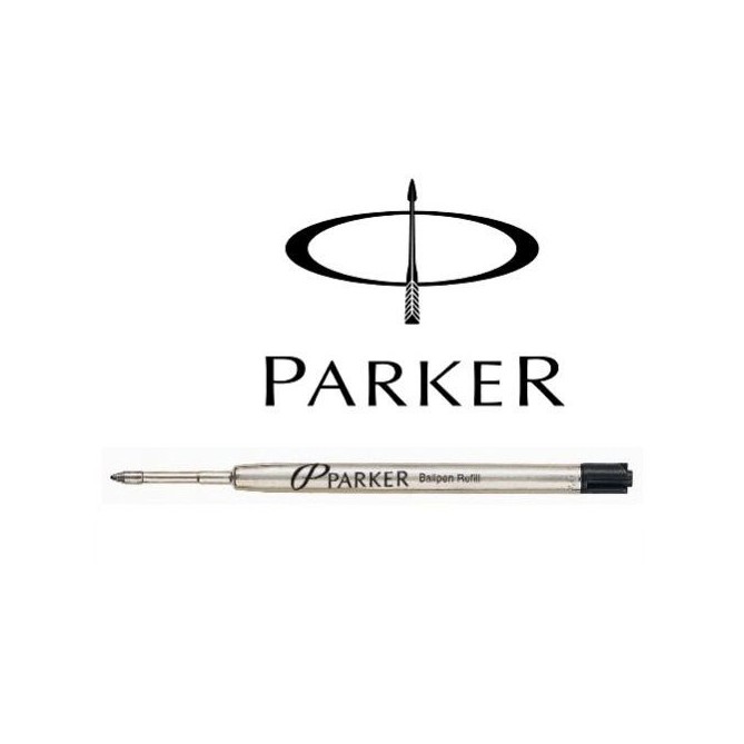 Refill Ricarica Penna A Sfera Parker Ballpoint Punta M Nero Ricambio Parker Originale 1