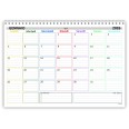 Planning Mensile A4 2026-2027, Agenda Spiralata 21x30cm, 24 Fogli , settimana Colorata 1