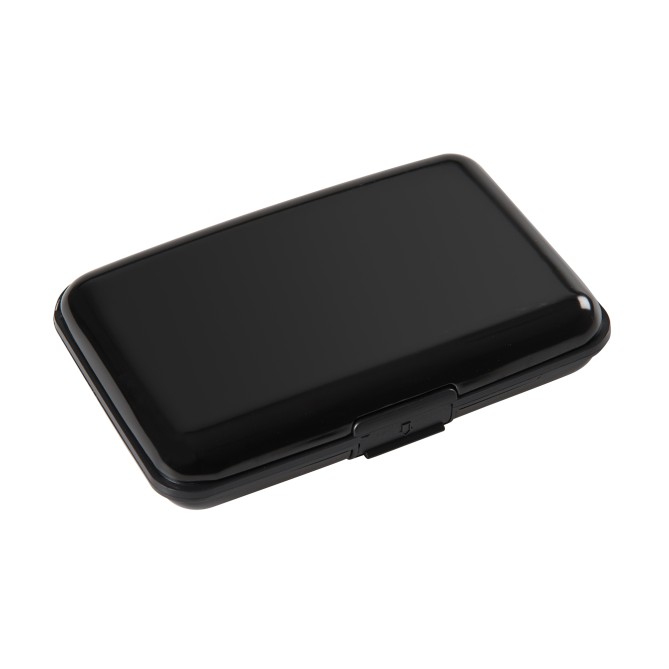 Espositore set Porta Card Rigido , Set da 20 Pezzi in Nero e Argento, 7 Scomparti a Soffietto 4