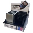 Espositore set Porta Card Rigido , Set da 20 Pezzi in Nero e Argento, 7 Scomparti a Soffietto 6