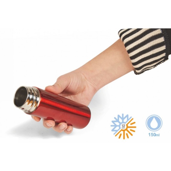 Borraccia Thermos da 150ml in acciaio Inox 304 - Dimensioni: cm 4,5 x 14,2 7