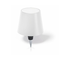 Tappo Per Bottiglie - forma di lampada con illuminazione a LED ricaricabile  cm 13x10,5x10,5 1