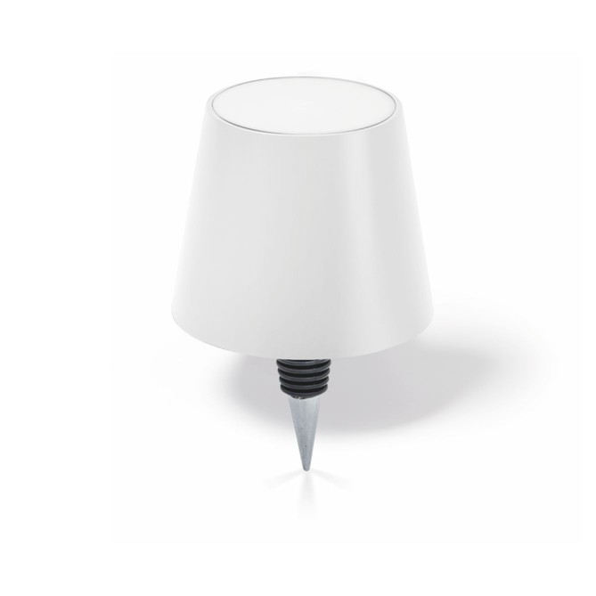 Tappo Per Bottiglie - forma di lampada con illuminazione a LED ricaricabile  cm 13x10,5x10,5 1