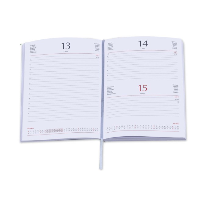 Agenda giornaliera 2026 Flexy Soft 17x24cm - sabato e domenica insieme 4