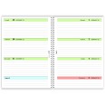 Agenda settimanale 2026 GREEN spiralata plastificata 15x21cm A5 verde 4