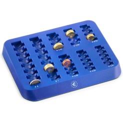 Vassoio Vaschetta Portamonete Euro Colore Blu - 255x20x30 mm 1