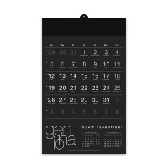 Calendario da muro 2 pz - 2026 Olandese BLACK - 31x49,5 cm 1