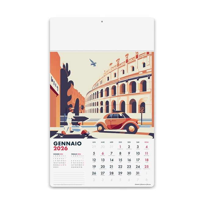 Calendario da muro 2 pz - 2026 Olandese EMOZIONI - cm 31x52.5 1