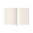Ricambio agenda giornaliero NON DATATO a righe carta AVORIO cm 15x21 (A5) - cartonato con varie pagine note appunti 4
