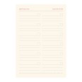 Ricambio agenda giornaliero NON DATATO a righe carta AVORIO cm 15x21 (A5) - cartonato con varie pagine note appunti 7