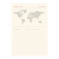 Ricambio agenda giornaliero NON DATATO a righe carta AVORIO cm 15x21 (A5) - cartonato con varie pagine note appunti 9