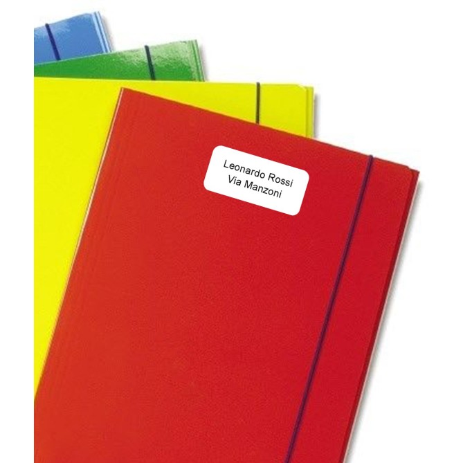 Etichette Adesive Termiche 29x62mm, 50 Pezzi, Stampa Nero 2-3 Righe, per Ufficio Casa Scuola 1
