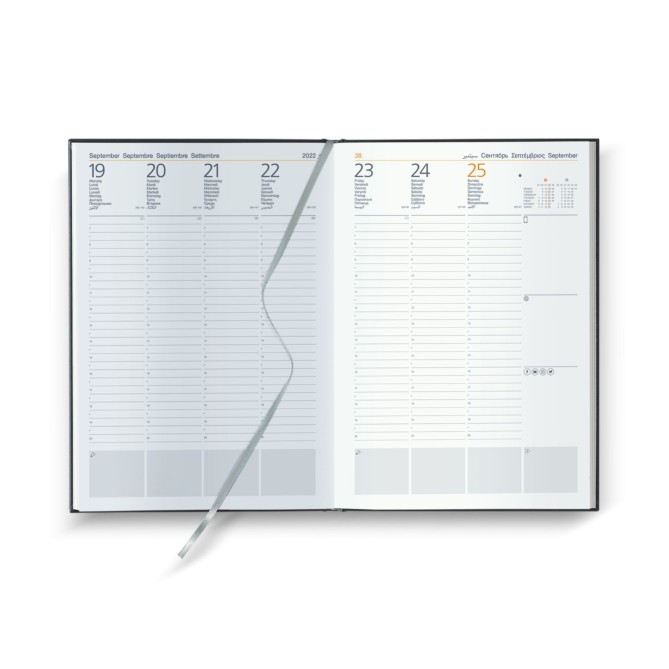 Agenda settimanale 2026 matra 21x30cm A4 multilingua 5