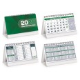 Calendario da tavolo 2026 triangolare mensile 12mesi verde 19x14cm spiralato 2pz 1