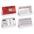 Calendario da tavolo 2026 triangolare mensile 12mesi rosso 19x14cm spiralato 2pz 1