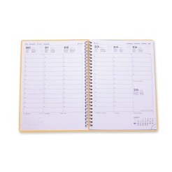 Agenda settimanale 2026 spiralata polipropilene 17x24cm ROSSA 2 2