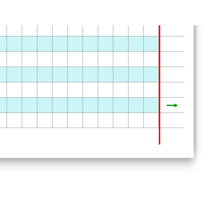 Ricambi Didattici Facilitati per Dislessia e Disgrafia, Quadretti 10 MM, A4 con 4 Fori, 40 Fogli da 100gr RINFORZATI, 1a e 2a  2