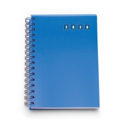 Agenda giornaliera 2026 spiralata polipropilene 15x21cm A5 AZZURRO 2