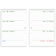 Ricambio agenda organizer settimanale 2026 , 21x30cm A4, GREEN   90gr 4fori 3