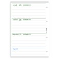 Ricambio agenda organizer settimanale 2026 , 21x30cm A4, GREEN   90gr 4fori 4