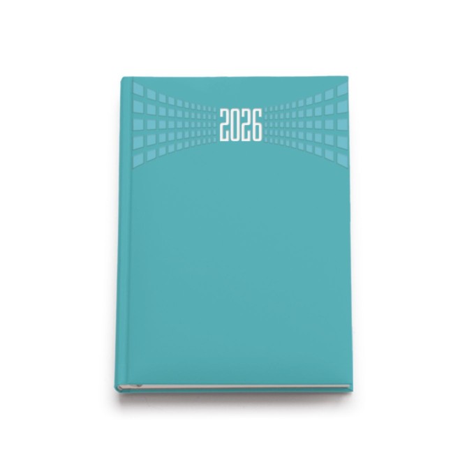 Agenda giornaliera 2026 matra 15x21cm A5 multilingua verde acqua 1