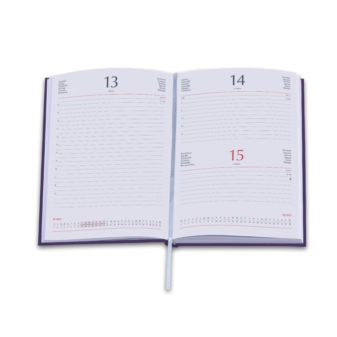 Agenda giornaliera 2026 matra 15x21cm A5 multilingua MIMETICA 1
