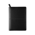 Agenda giornaliera 2026 similpelle chiusura zip 17x24cm tasca multilingua NERO 2