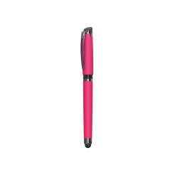 Penna roller in plastica 2 PZ - con finitura soft touch e cappuccio  - cm 14 2