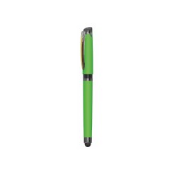 Penna roller in plastica 2 PZ - con finitura soft touch e cappuccio  - cm 14 2 2