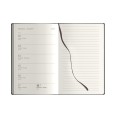 Agenda Settimanale 2026, 9x14 cm, Copertina Flessibile Nera, 150 Pagine, Interno Avorio con Tasca e Adesivi 4