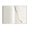Agenda Settimanale 2026, 13x21 cm, Copertina Flessibile Nera, 150 Pagine, Interno Avorio con Tasca e Adesivi 2