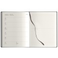 Agenda Settimanale 2026, 17x24 cm, Copertina Flessibile Nera, 150 Pagine, Interno Avorio con Tasca e Adesivi 3