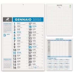 Calendario da muro 2026 olandese note sul retro mensile 12mesi vari colori 30x47cm microperforato 2pz 1