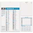Calendario da muro 2026 olandese note sul retro mensile 12mesi vari colori 30x47cm microperforato 2pz 1