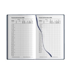 Agenda tascabile 2026 settimanale cm 9x14 con elastico 1 2