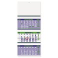 Calendario da muro 2026 trittico mensile 12x3mesi fluo VERDE blu 32x80cm microperforato 1