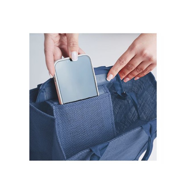 Borsa Mare GELSO In Juta con manico - Cm 24x24x17 6