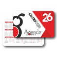 CalenCard Agendepoint 2026, Calendario Tascabile Plastificato, 10 Pezzi, Formato Carta di Credito 8,6x5,4cm 1