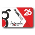CalenCard Agendepoint 2026, Calendario Tascabile Plastificato, 10 Pezzi, Formato Carta di Credito 8,6x5,4cm 2