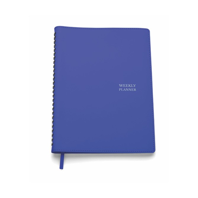 Agenda settimanale GAIRO perpetua spiralata più notes - in carta riciclata cm 16,5x23,5x2 3