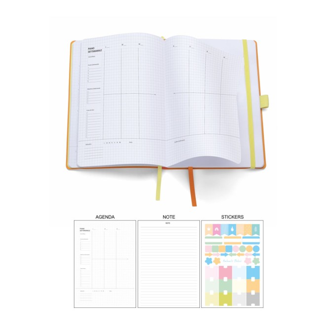 Agenda settimanale MACRA perpetua  - cm 15x21x1,2 6